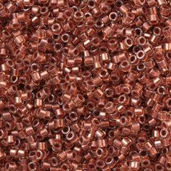 Miyuki Delica Seed Bead 11/0 Inside Dyed Color Pink Copper 2-inch Tube DB1704