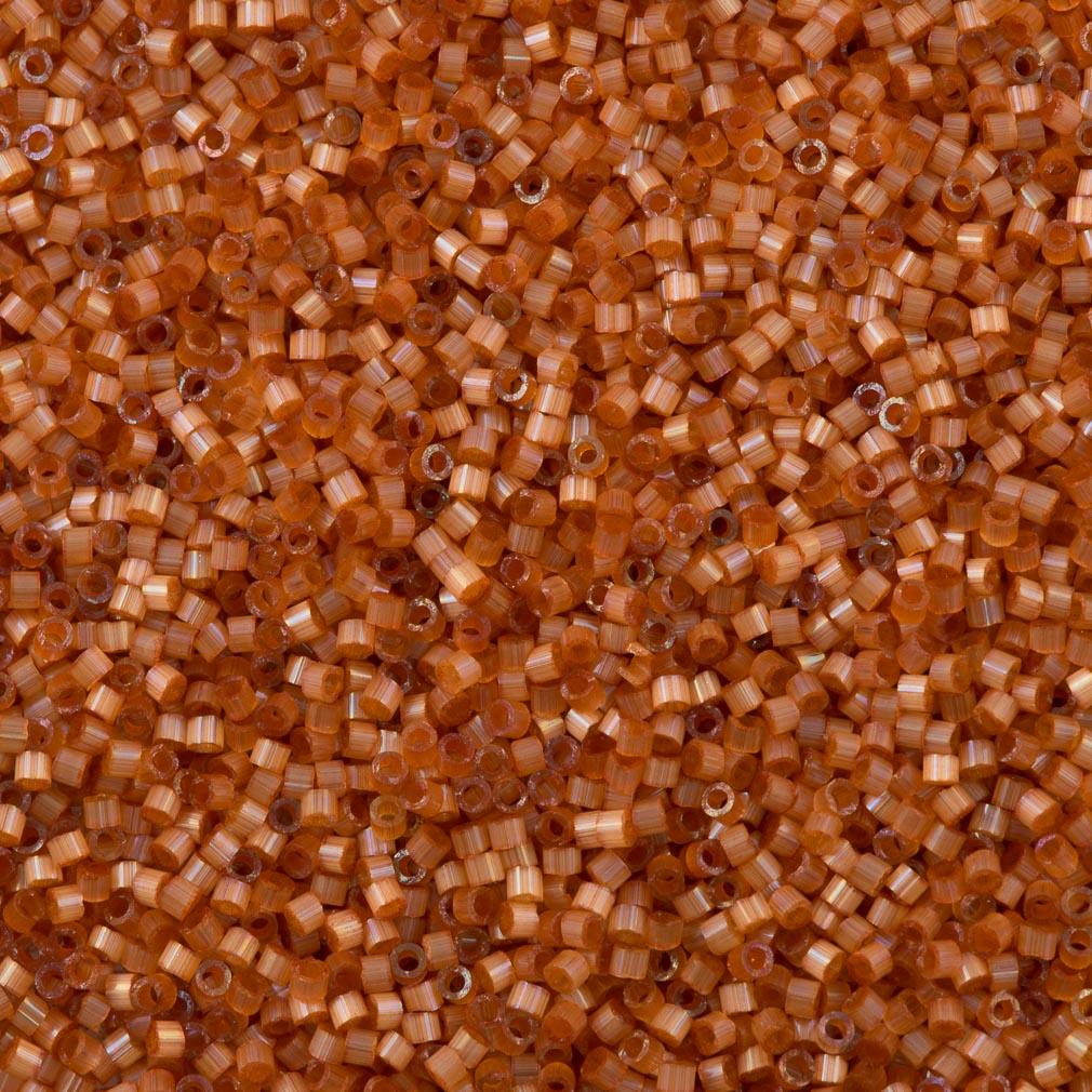 Miyuki Delica Seed Bead 11/0 Dyed Topaz Silk Satin 2-inch Tube DB1804