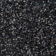 25g Miyuki Delica Seed Bead 11/0 Dyed Rustic Gray Silk Satin DB1818