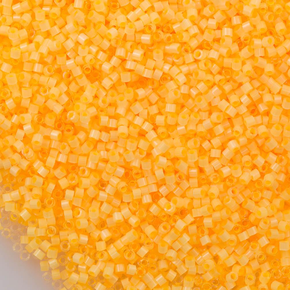 Miyuki Delica Seed Bead 11/0 Silk Inside Dyed Sun Glow 2-inch Tube DB1855