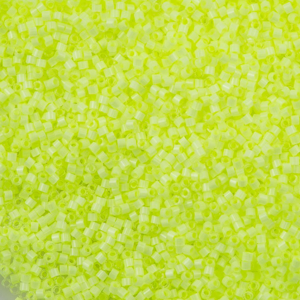 Miyuki Delica Seed Bead 11/0 Silk Inside Dyed Limeade 6g Tube DB1857