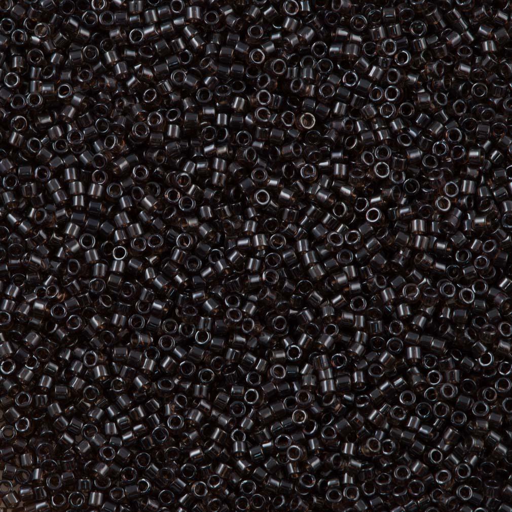 25g Miyuki Delica Seed Bead 11/0 Transparent Sable Brown Luster DB1892