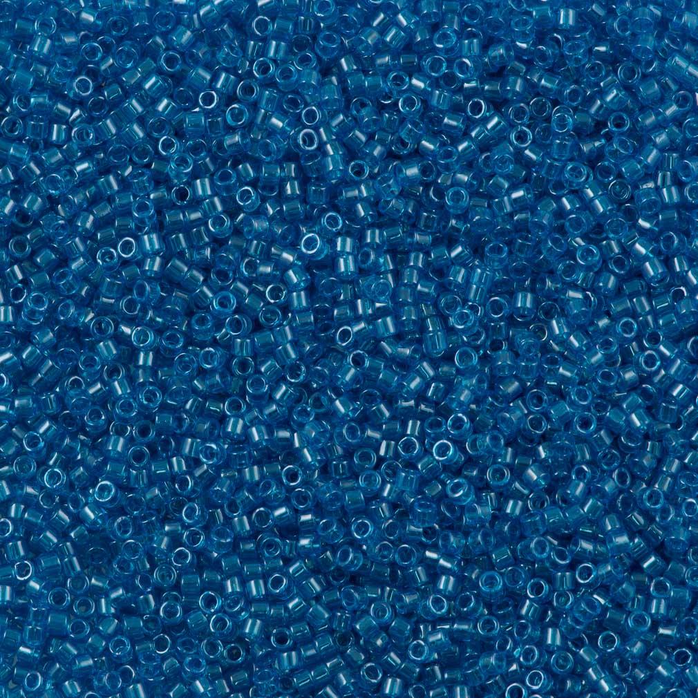 Miyuki Delica Seed Bead 11/0 Transparent Capri Luster 2-inch Tube DB1895