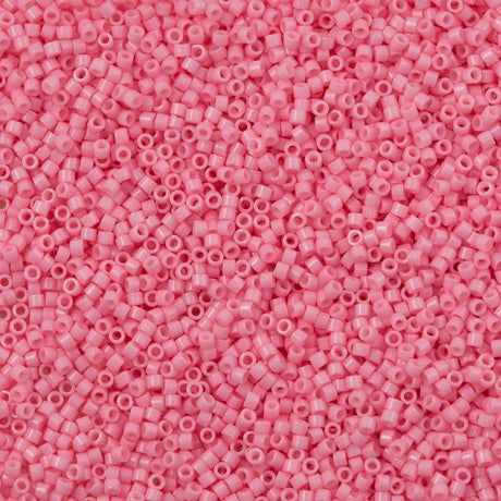 Miyuki Delica Seed Bead 11/0 Duracoat Dyed Opaque Light Carnation 2-inch Tube DB2116
