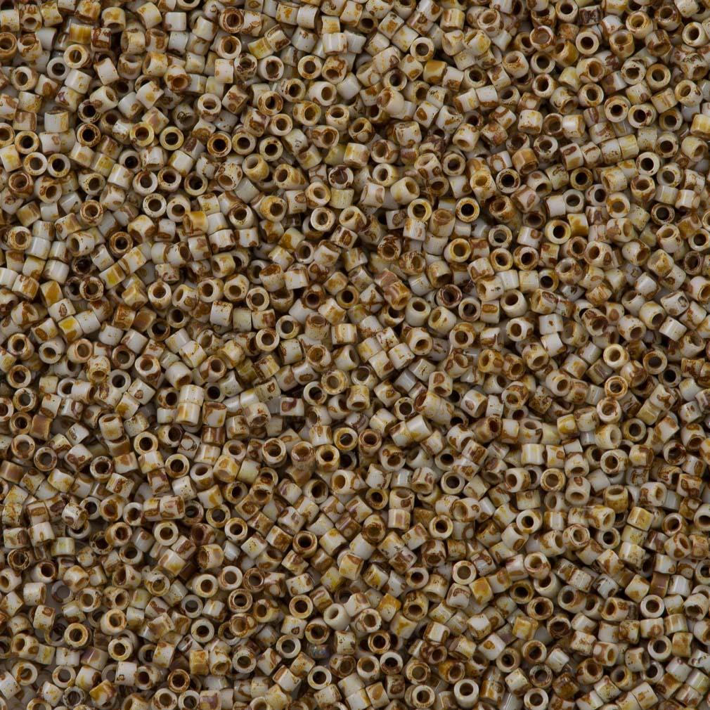 Miyuki Delica Seed Bead 11/0 Picasso Canary Yellow 2-inch Tube DB2262