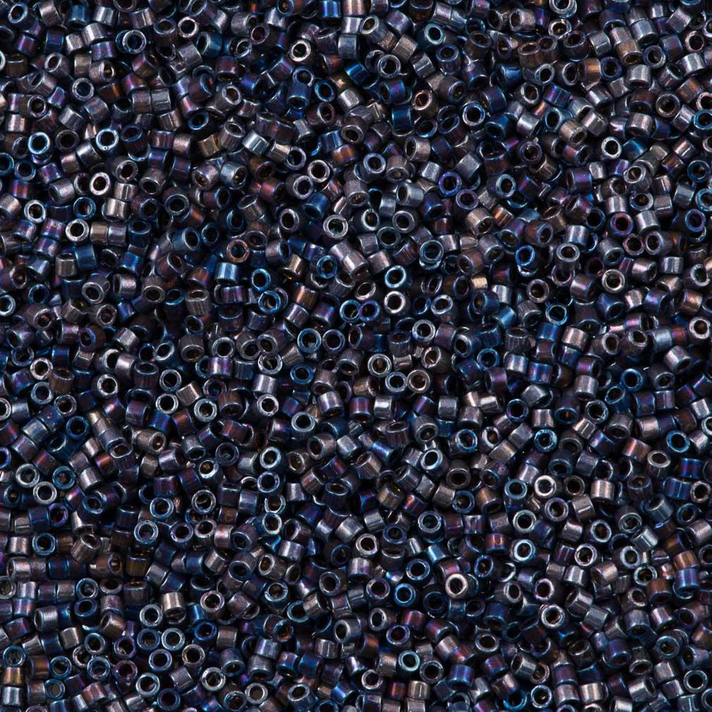 Miyuki Delica Seed Bead 11/0 Palladium Plated Violet Gold AB 7g Tube DB543