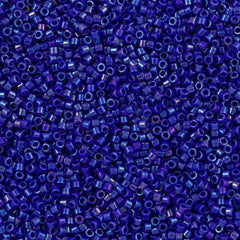 Miyuki Delica Seed Bead 10/0 Opaque Cobalt AB 7g Tube DBM216