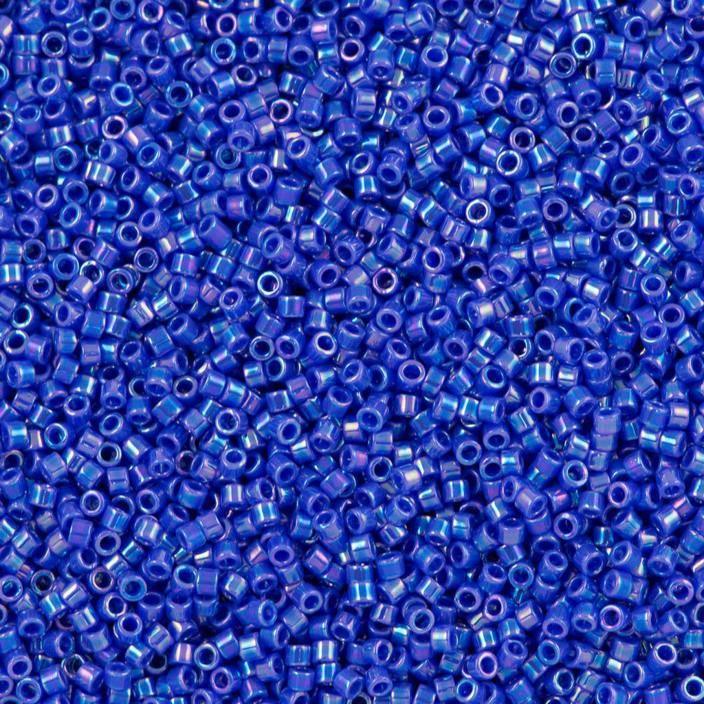 25G Miyuki Delica Seed Bead 11/0 Opaque Star Spangle Blue AB DB1578