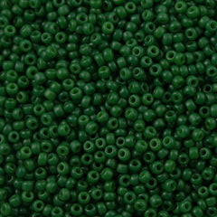 Miyuki Round Seed Bead 11/0 Opaque Dyed Hunter Green 22g Tube (2048)