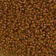 50g Miyuki Round Seed Bead 11/0 Salmon Lined Peridot (345)