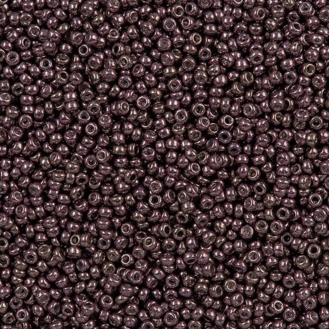 50g Miyuki Round Seed Bead 11/0 Galvanized Brown (1088)