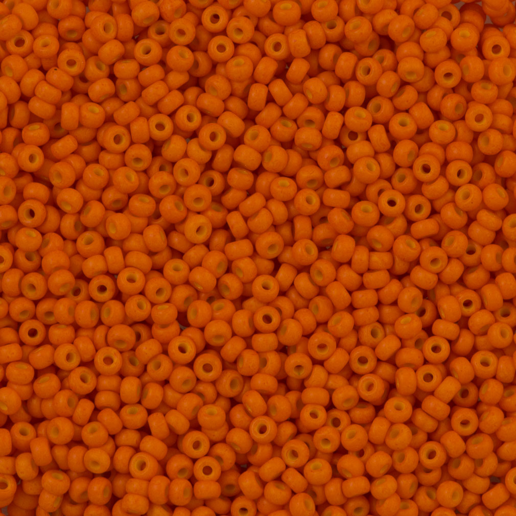 Miyuki Round Seed Bead 11/0 Opaque Matte Fall Orange (2042)