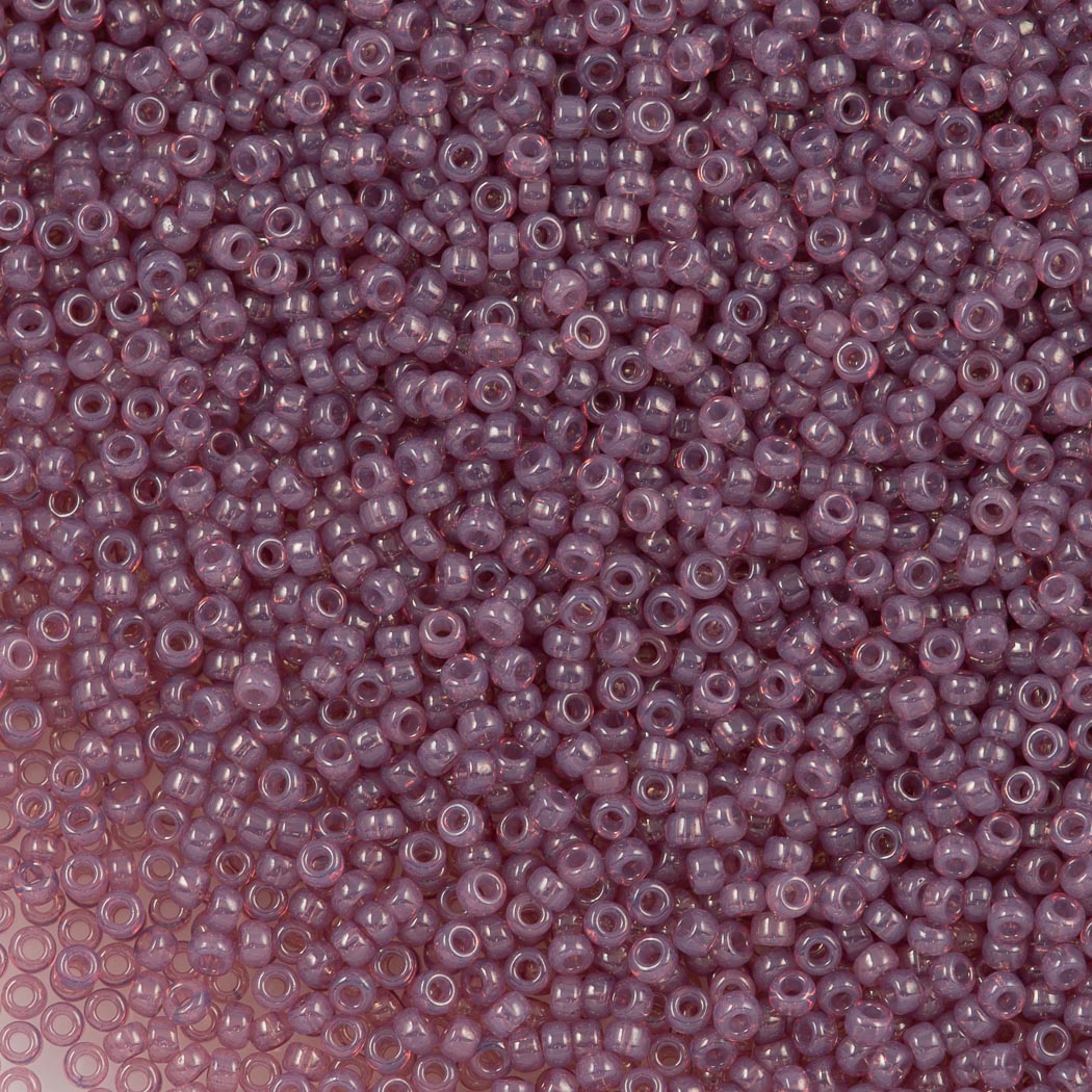 Miyuki Round Seed Bead 15/0 Thistle Translucent 2-inch Tube (2373)