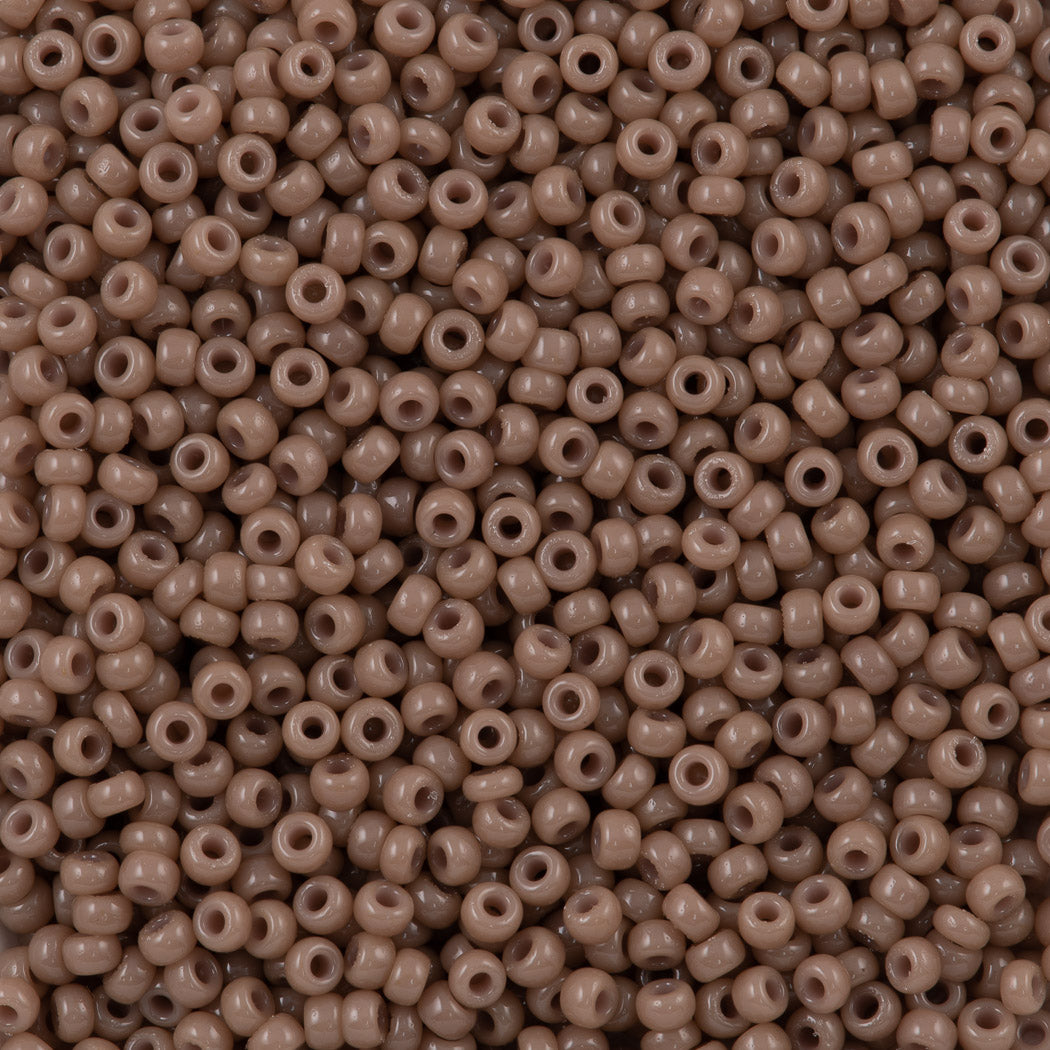 50g Miyuki Round Seed Bead 11/0 Duracoat Opaque Dyed Beige (4455)