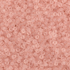 Miyuki Round Seed Bead 8/0 Transparent Matte Pale Pink 22g Tube (155F)