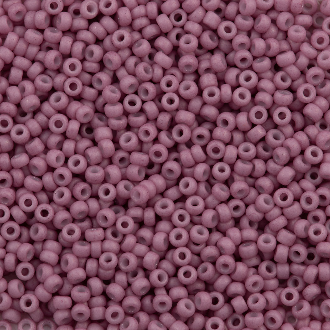 Miyuki Round Seed Bead 11/0 Opaque Matte Antique Rose (2037)