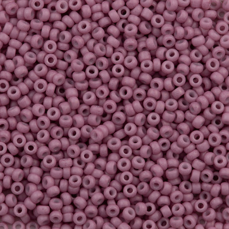 Miyuki Round Seed Bead 11/0 Opaque Matte Antique Rose (2037)