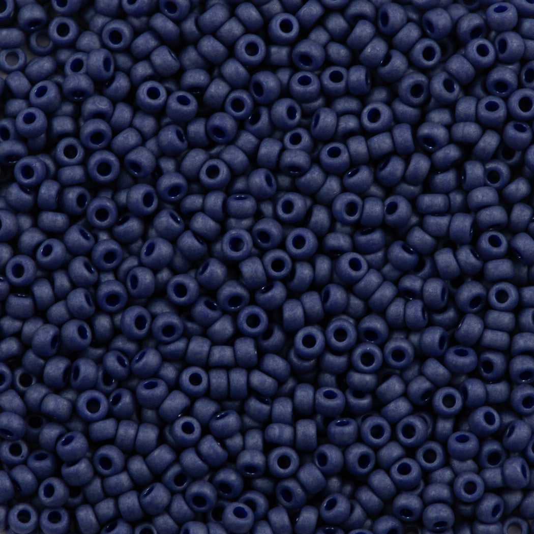 Miyuki Round Seed Bead 11/0 Opaque Matte Cobalt (2075)