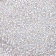 Miyuki Round Seed Bead 11/0 Inside Color Lined White AB (284)