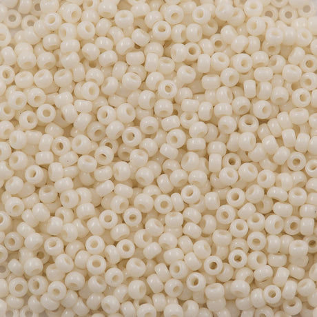 Miyuki Round Seed Bead 11/0 Ivory Pearl Ceylon 22g Tube (491)