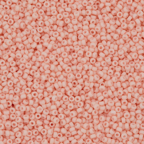 Miyuki Round Seed Bead 11/0 Opaque Matte Light Tea Rose (2036)