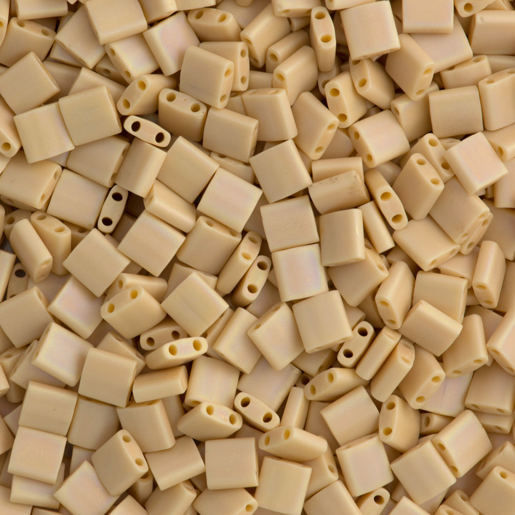 Miyuki Tila Seed Matte Opaque Tan AB 7g Tube (493FR)