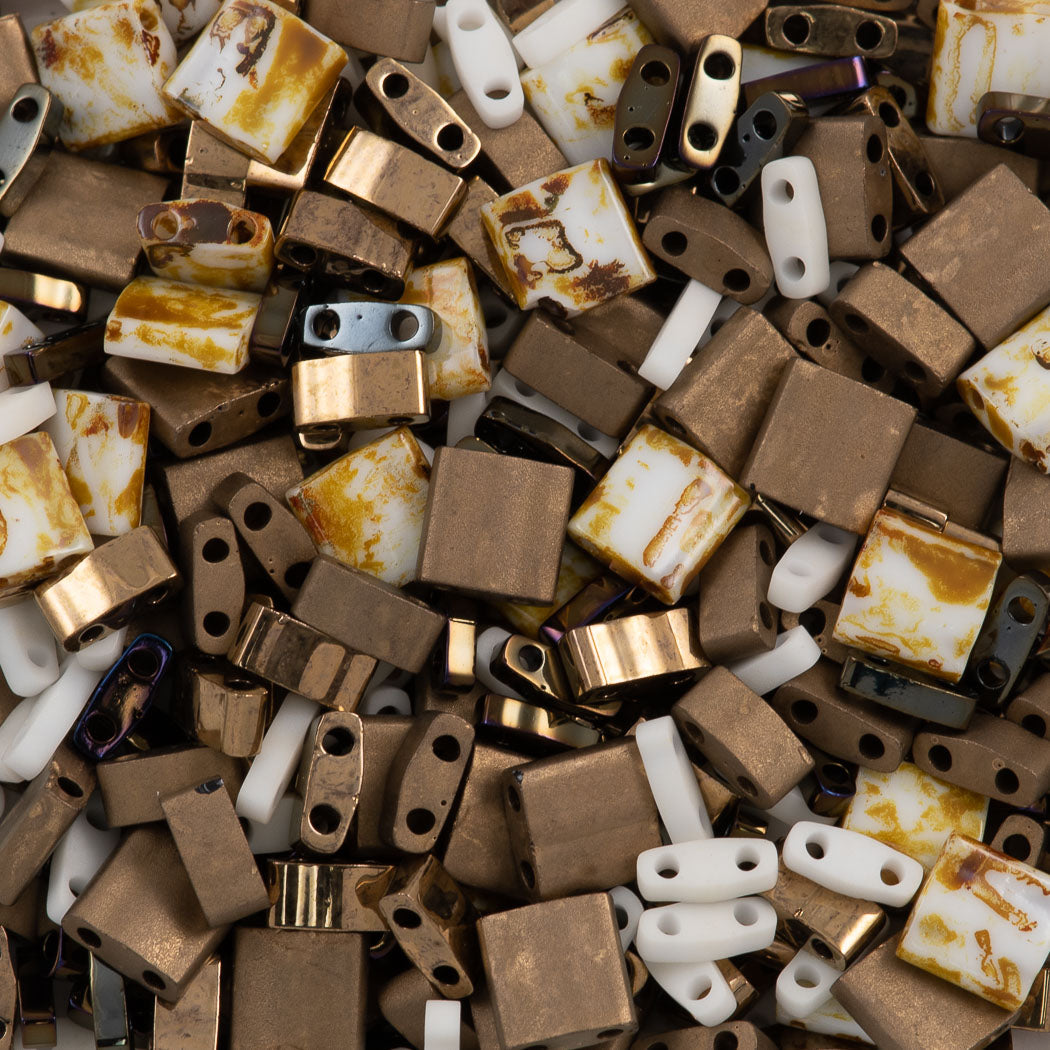 Miyuki Tila Seed Bead Pebbles Mix 7g Tube (206)