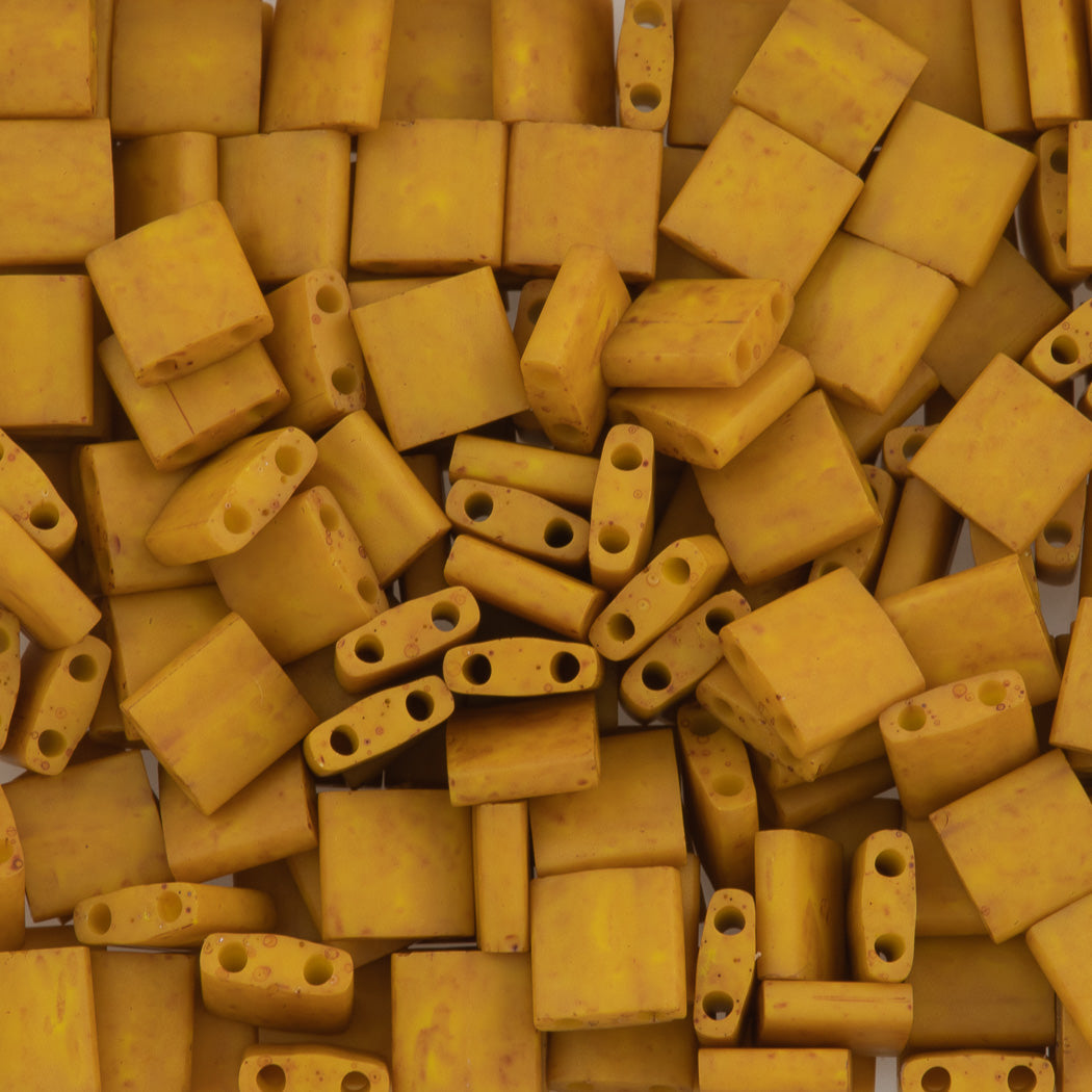 Miyuki Tila Seed Bead Opaque Matte Honey Mustard (2312)