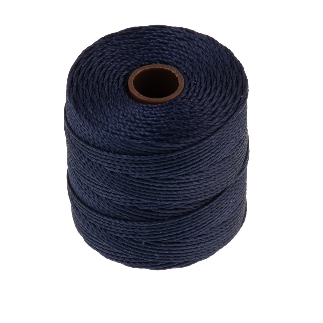 Navy S-Lon Bead Cord 77 Yard Spool .5mm TEX 210