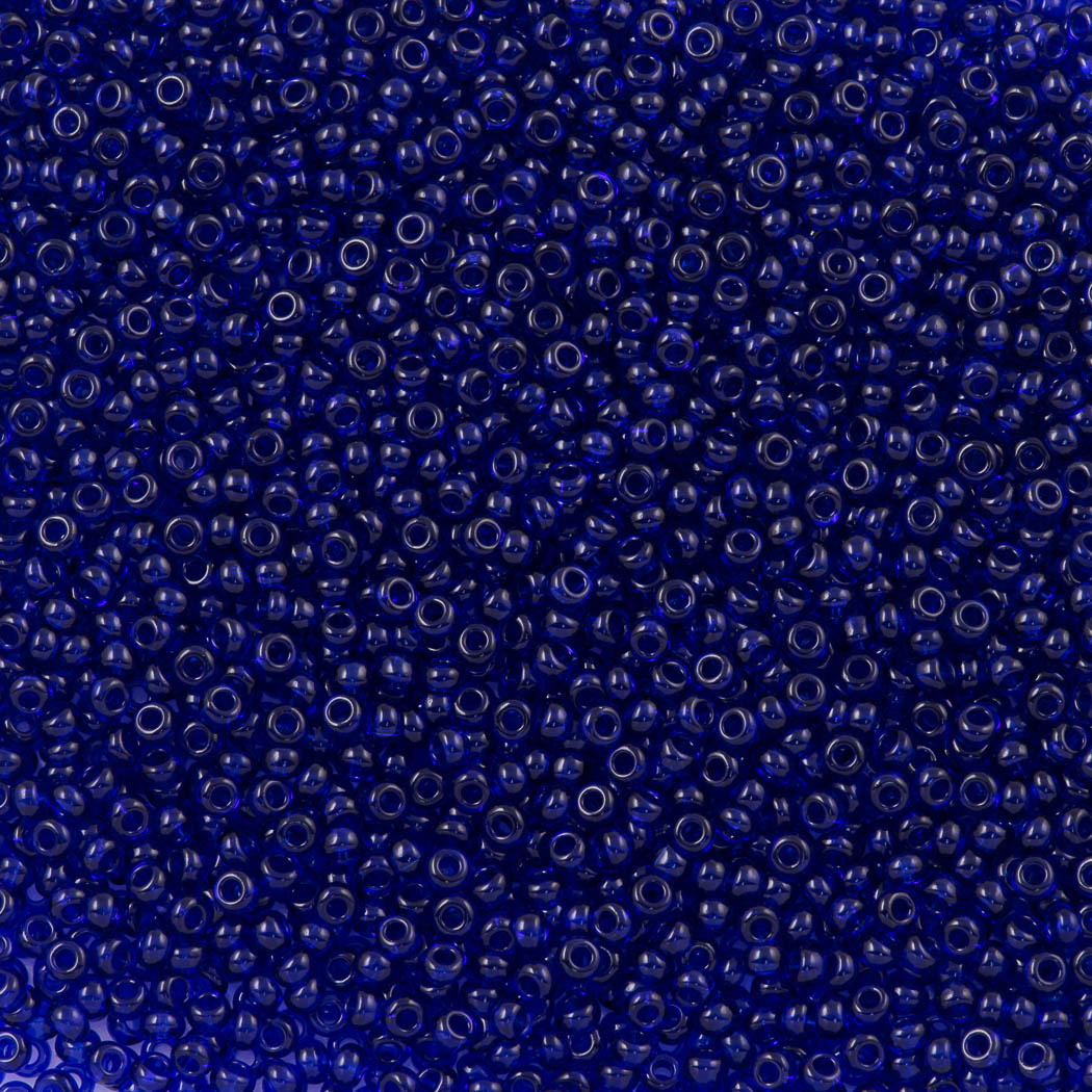Czech Seed Bead 11/0 Transparent Sapphire 2-inch Tube (30050)