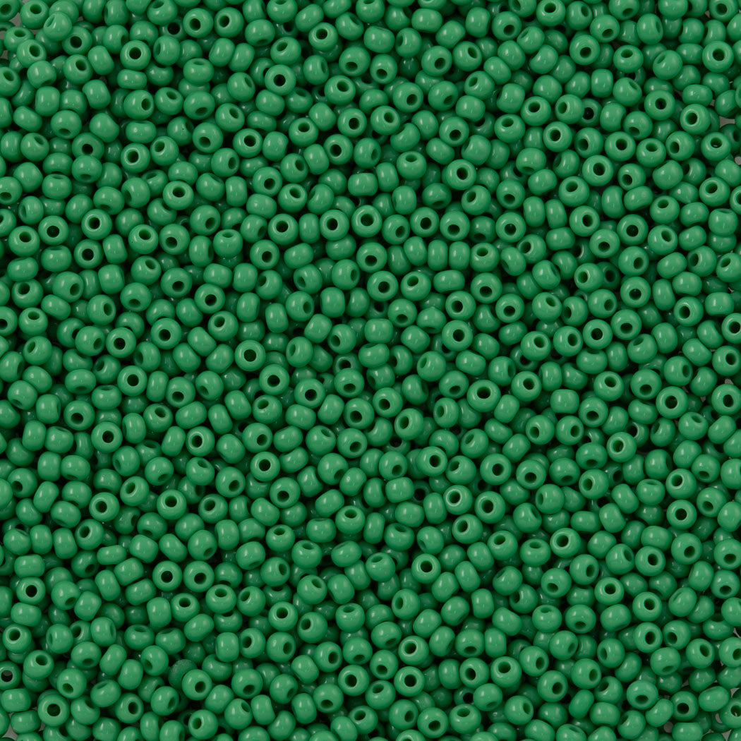 Czech Seed Bead 11/0 Opaque Green (53250)