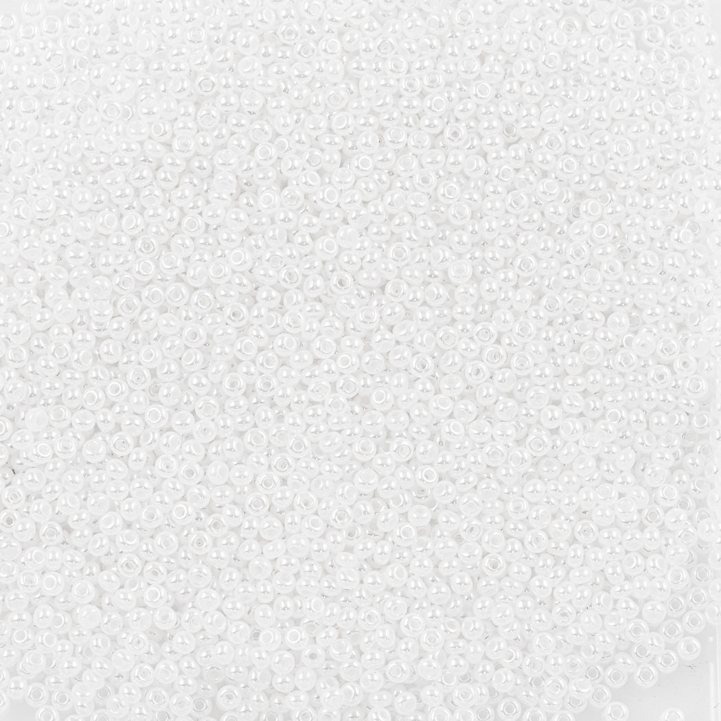 Czech Seed Bead 11/0 White Pearl (57102)