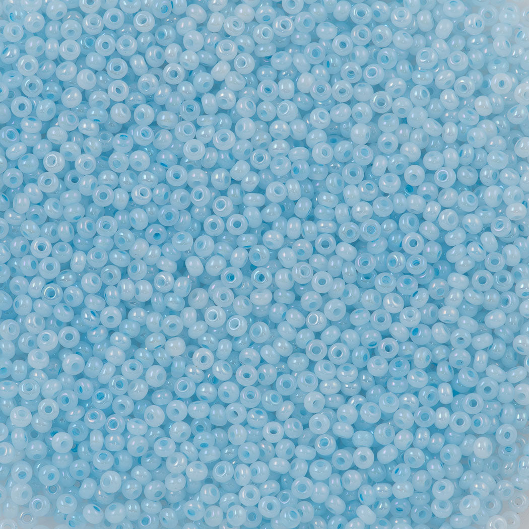 Czech Seed Bead 11/0 Blue Ceylon AB 50g (57534)