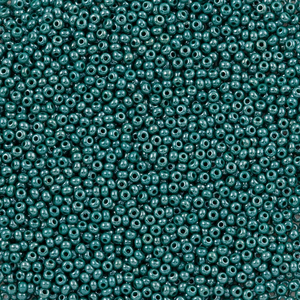 Czech Seed Bead 11/0 Dark Green Luster 50g (58240)