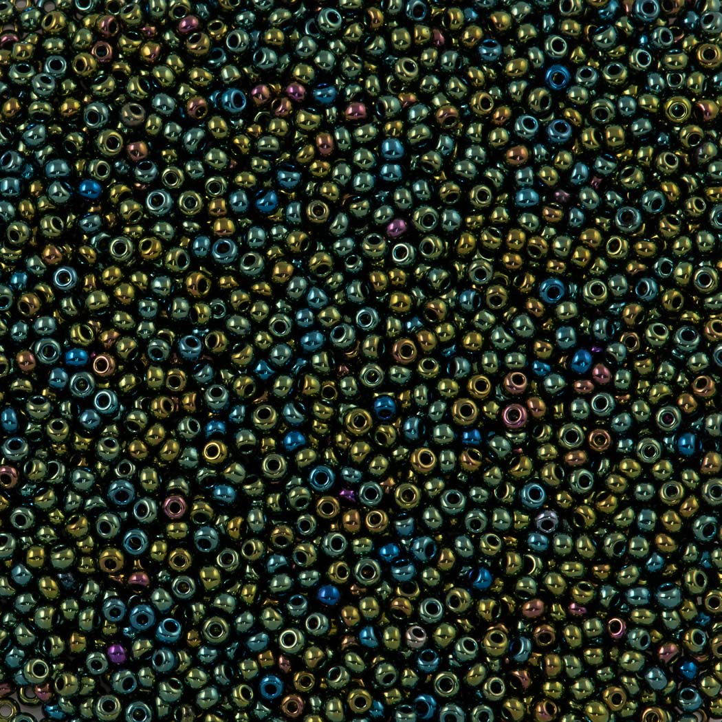 Czech Seed Bead 11/0 Brown Iris 2-inch Tube (59115)