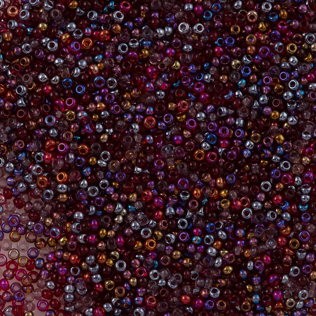 Czech Seed Bead 11/0 Mix Rainbow AB 2-inch Tube (MIX17)
