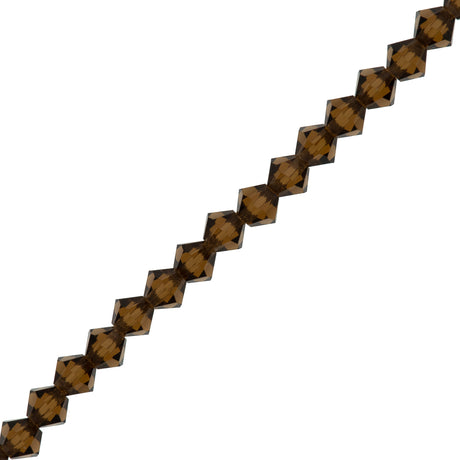 42 Preciosa Crystal Bicone Bead 3mm Smoked Topaz (10220)