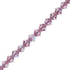 42 Preciosa Crystal 3mm Bicone Bead Light Amethyst AB (20020AB)
