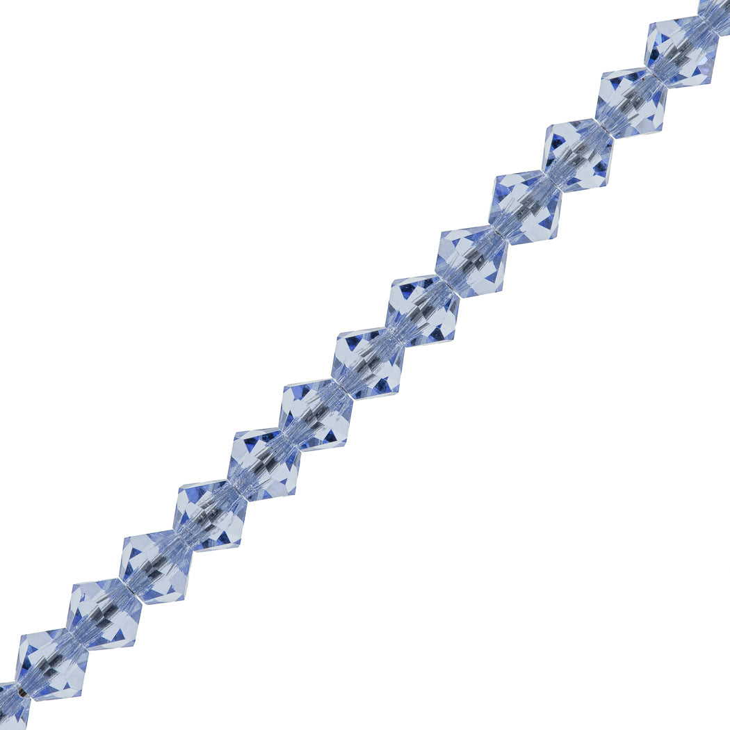42 Preciosa Crystal Bicone Bead 3mm Light Sapphire (30020)