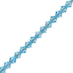42 Preciosa Crystal 3mm Bicone Bead Aquamarine AB (60000AB)