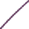 42 Preciosa Crystal Faceted Bicone Bead 3mm Amethyst (20050)