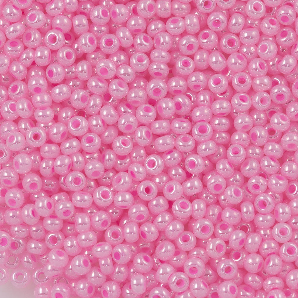 Czech Seed Bead 6/0 Pink Ceylon 50g (37175)