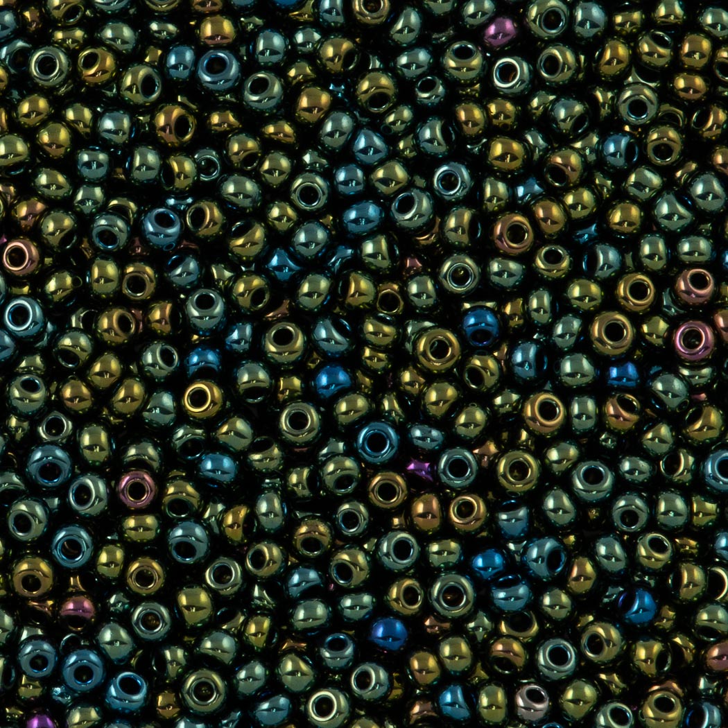 Czech Seed Bead 11/0 Green Iris (59155)