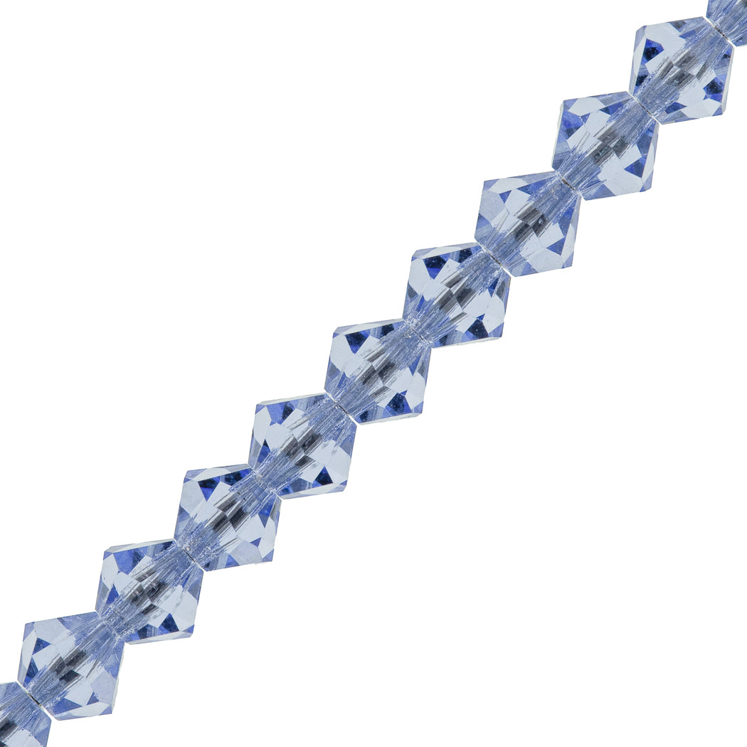 72 Preciosa Crystal 6mm Bicone Bead Light Sapphire (30020)