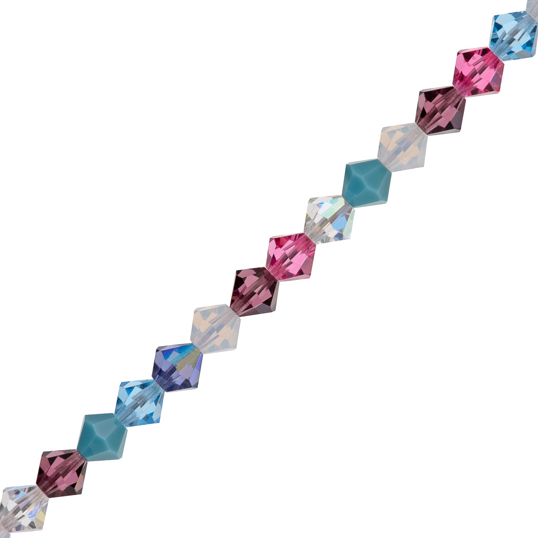 72 Preciosa Crystal Bicone Bead 6mm Simple Nobles Mix