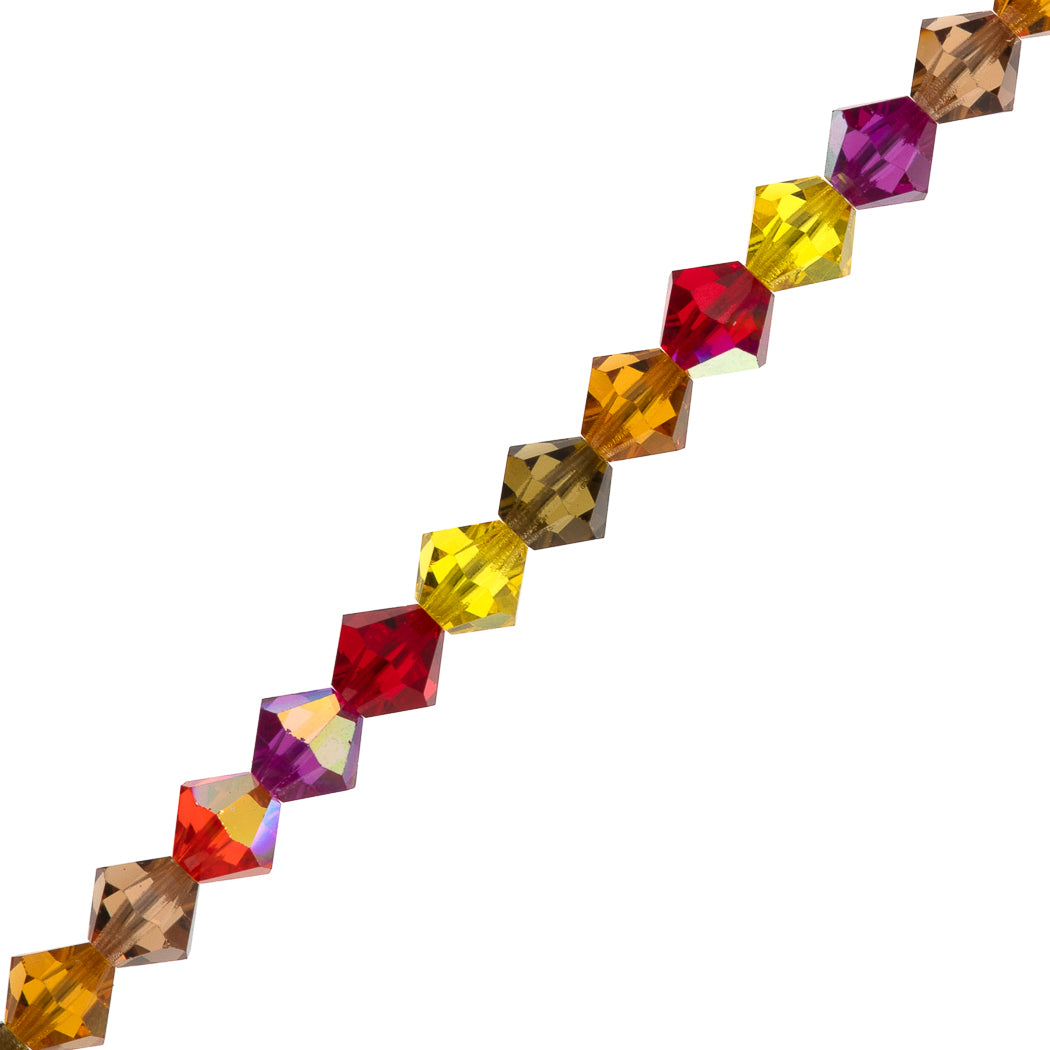 72 Preciosa Crystal Bicone Bead 6mm Tango Mix