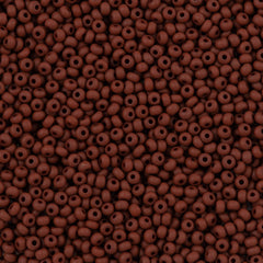 Czech Seed Bead 8/0 Opaque Brown Matte 50g (13600M)