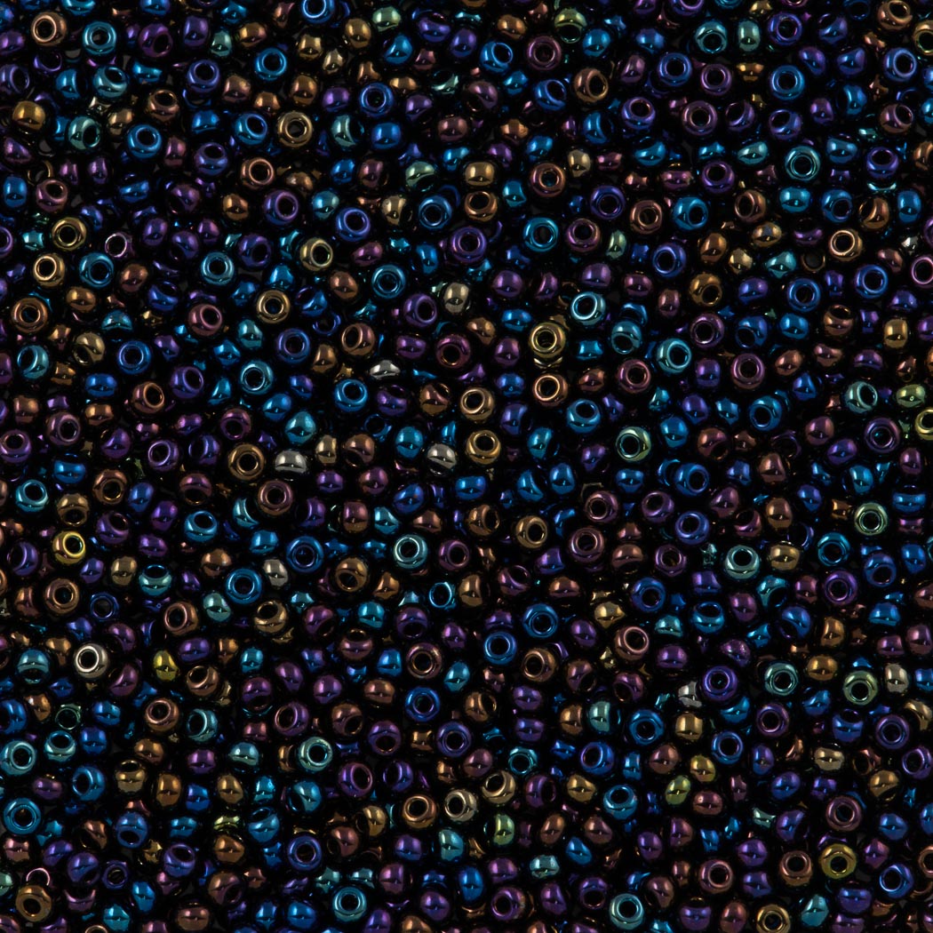 Czech Seed Bead 8/0 Jet AB 22g Tube (59205)