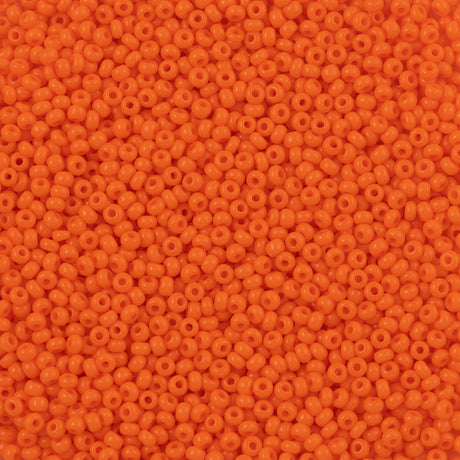 Czech Seed Bead 8/0 Opaque Orange 50g (93140)