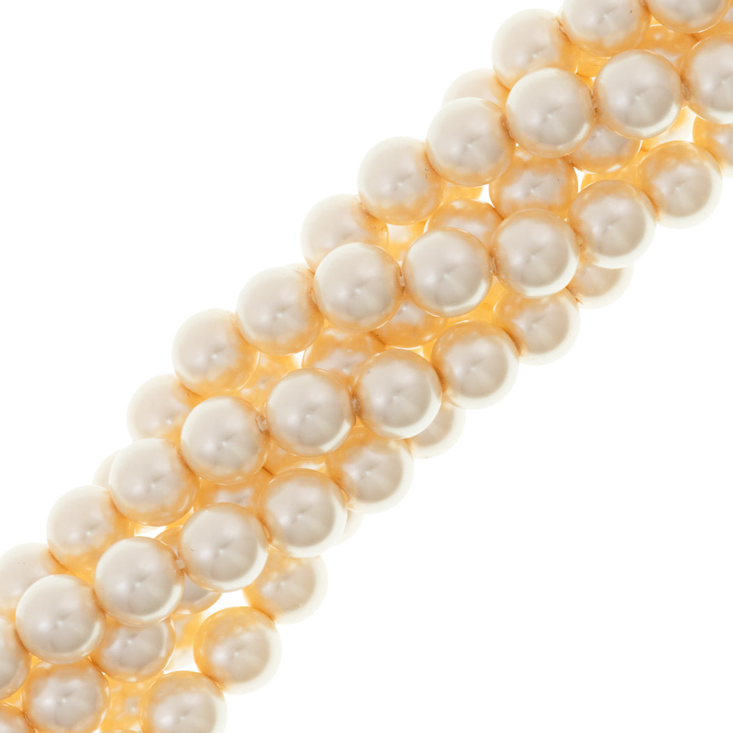 12 Preciosa Maxima 10mm Round Pearl Cream (71000)